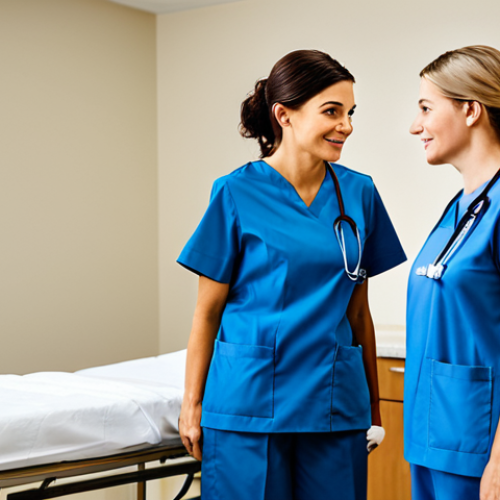 Dedicated Nurse**

"A caring nurse in a modern hospital setting, fully clothed in a professional uniform. She is actively listening to a patient, demonstrating empathy and building trust. The scene showcases a clean and organized hospital room with natural lighting. The overall feeling is positive and supportive. Perfect anatomy, correct proportions, safe for work, appropriate content, fully clothed, professional, modest, family-friendly. High quality, professional photography."

**