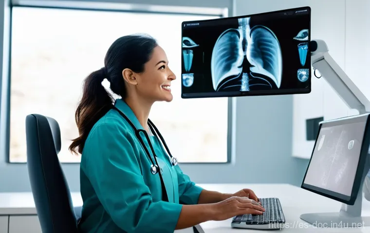 의료직에서의 자기계발 - **Continuous Learning and Professional Development:**
    A determined male doctor in his late 30s, ...