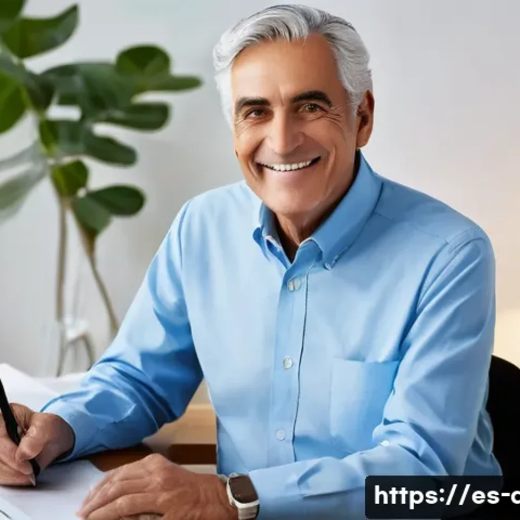 의사 퇴직 후 새로운 진로 - **Prompt:** A wise, silver-haired Spanish doctor, in his late 60s or early 70s, wearing a crisp ligh...